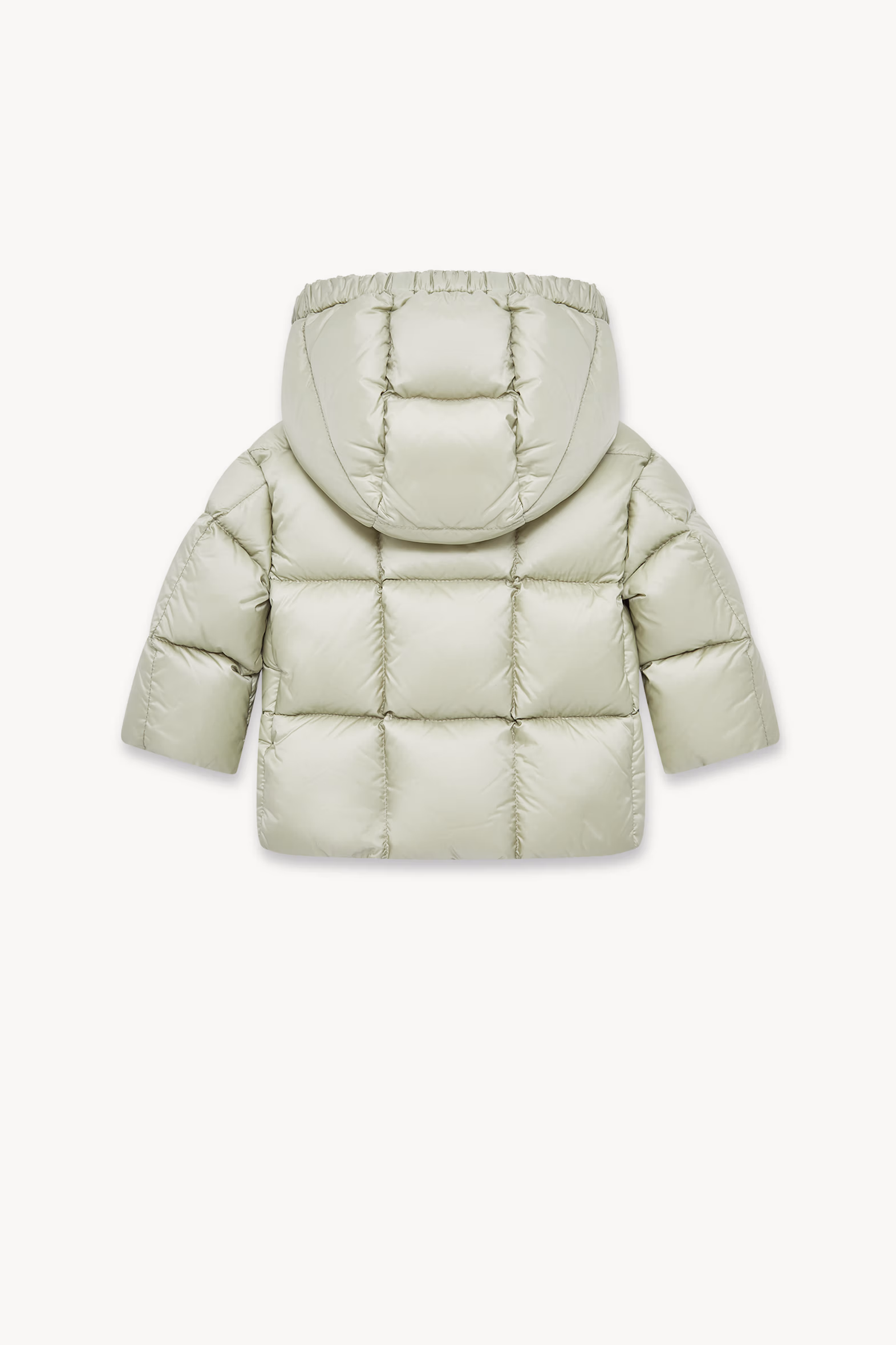 Parana Hooded Down Jacket Girl Light Green Moncler 3